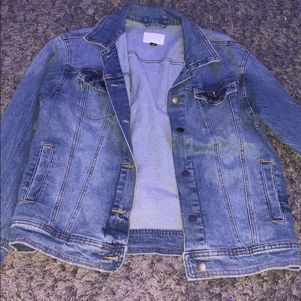 navy blue jean jacket